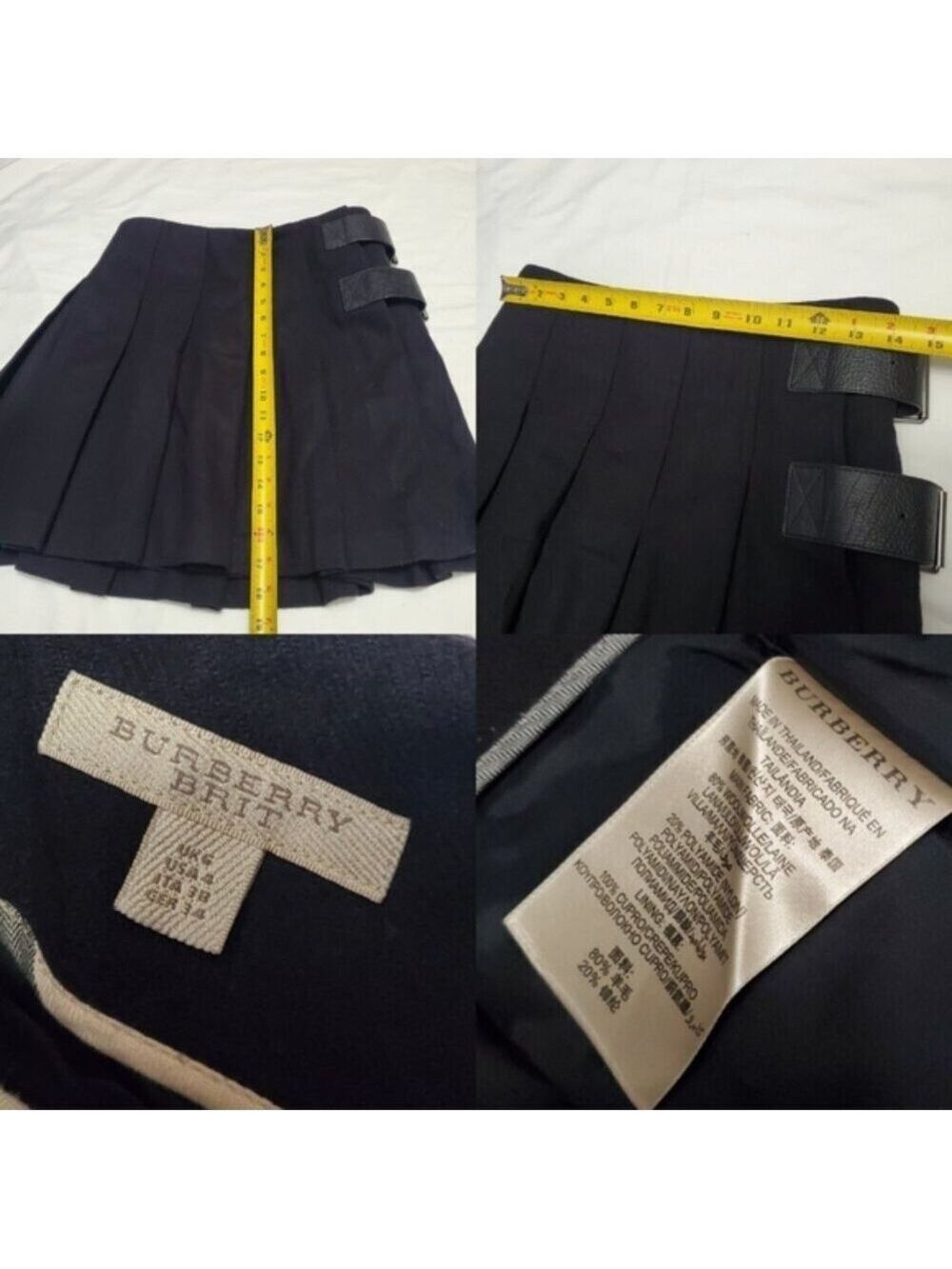 Authentic Burberry Wrap Wool Skirt - Picture 10 of 10